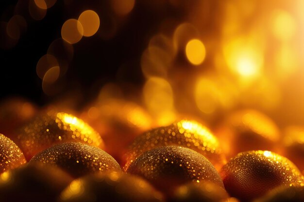 Gold Background with Bokeh Effect