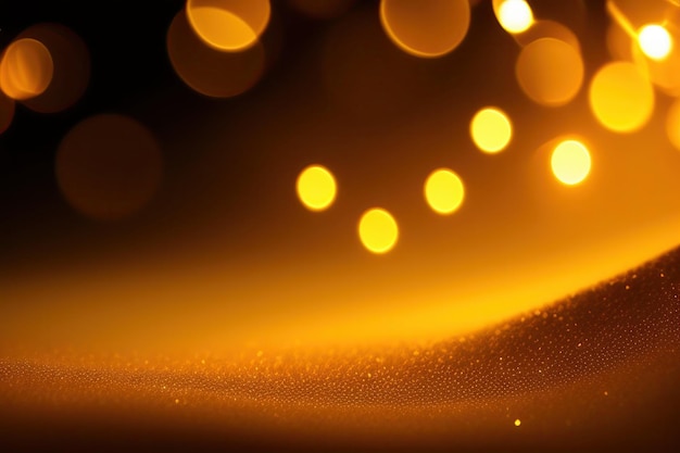 Gold Background with Bokeh Effect