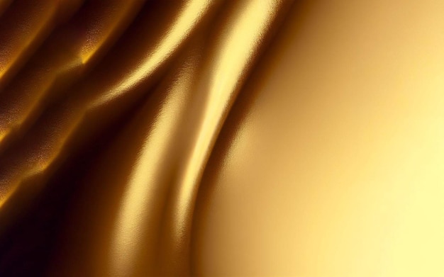 Gold background with a wavy fabric that is very shiny and has a gold color