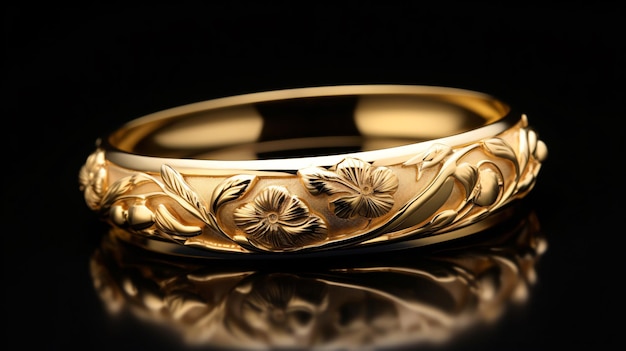 Gold bangle jewelry