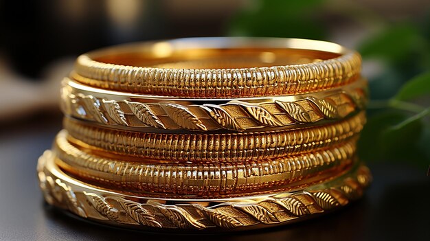 gold bangles photo