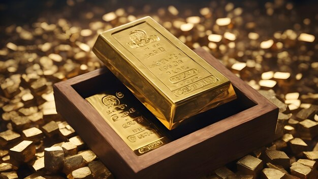 Photo gold bar background very cool