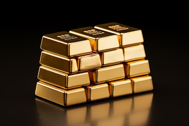 Gold bar stacking