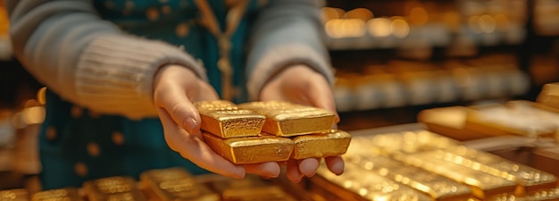 Photo gold bars available in the store