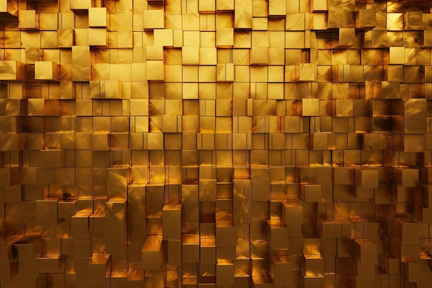 Gold bars on a background wall