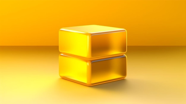 Gold bars on a yellow background