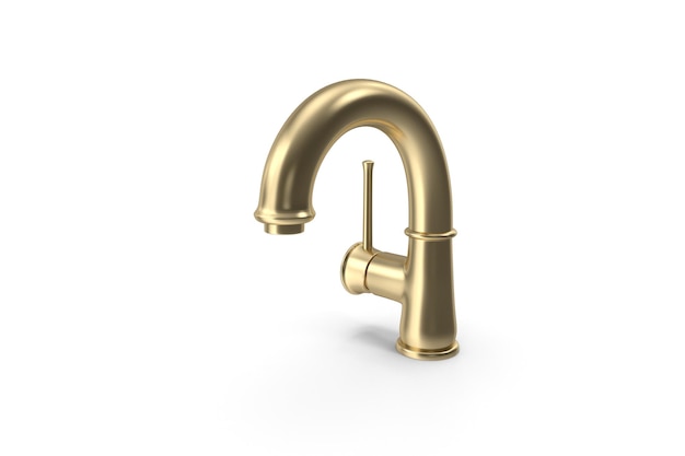 Photo gold basin mixer