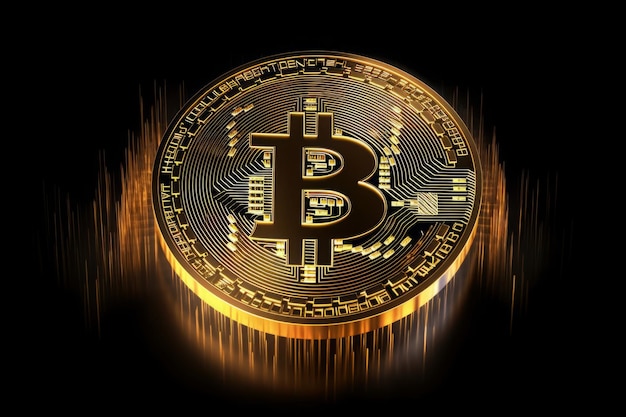 Gold bitcoin Money rich future Generate Ai
