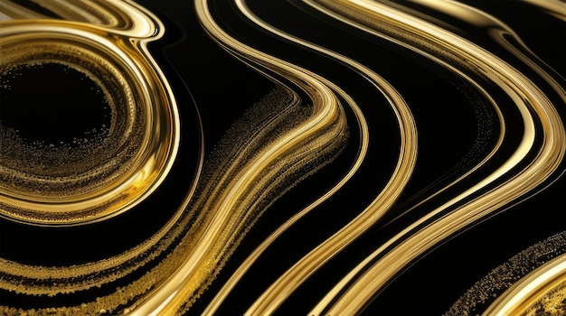gold and black abstract background