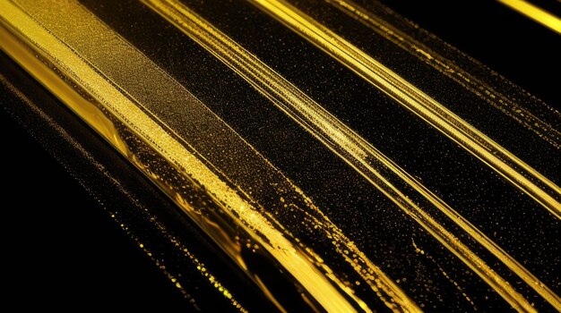 Photo gold and black abstract background