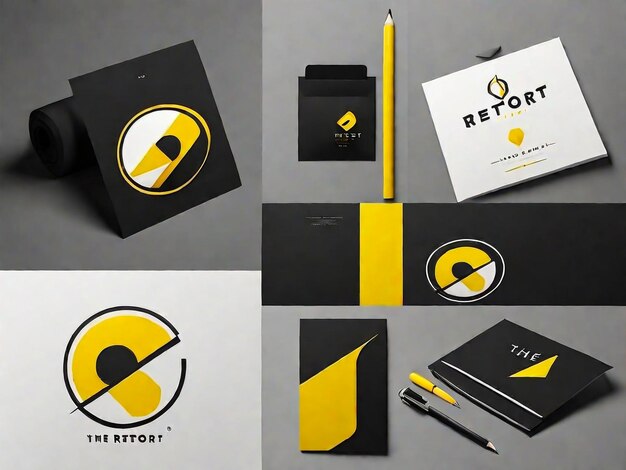 gold black and silver corporate identity template for your business includes CD Cover Business Car