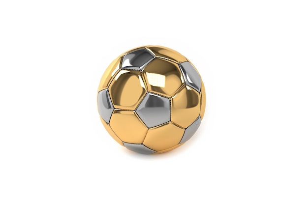 검은색과 색 디자인의 금색과 검은색 축구공