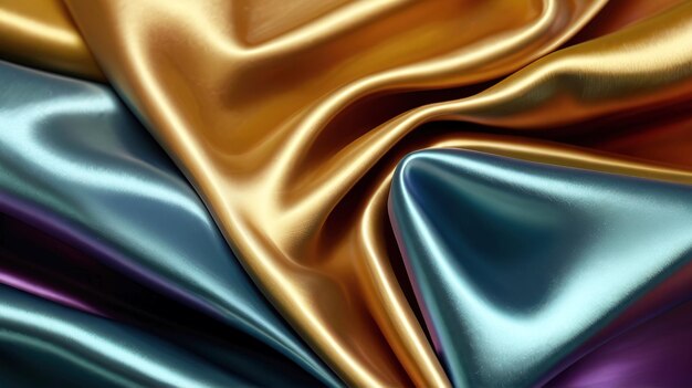 a gold and blue silk fabric with the word quot gold quot on the bottom