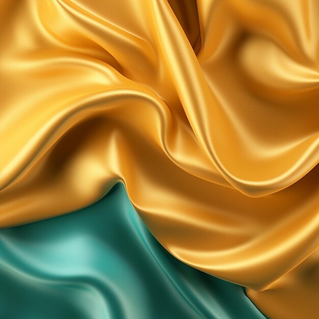 gold and blue silk with a gold background.