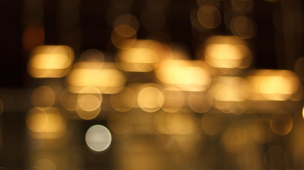 Gold blurred bokeh for background