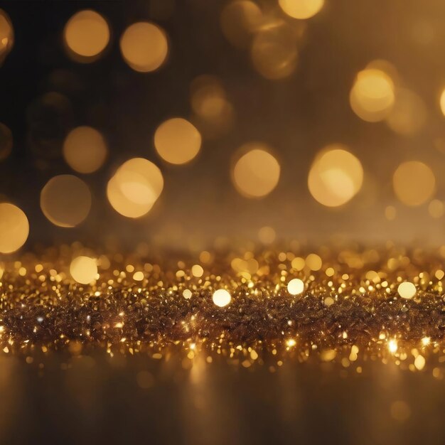 Gold bokeh abstract background