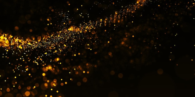 Gold bokeh awards background.