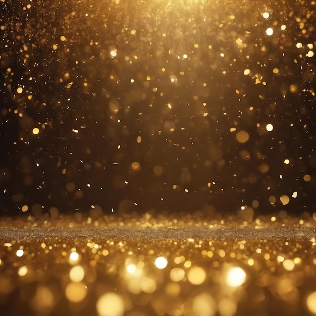 Gold bokeh awards glamour background made with generative ai