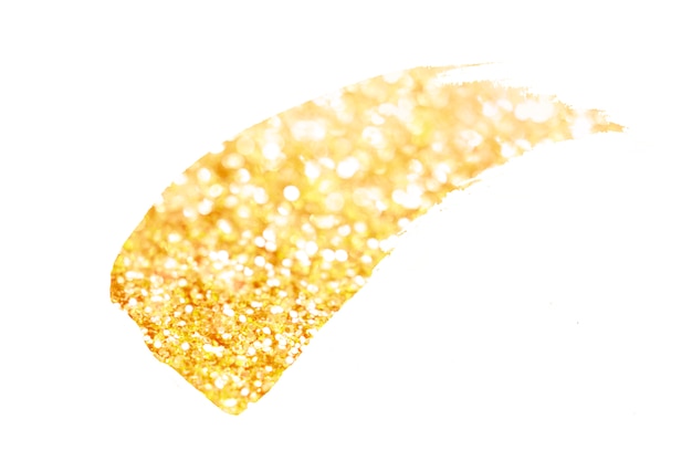 Gold bokeh texture. Festive glitter with defocused lights