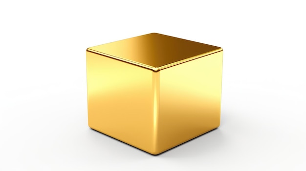 a gold box with a lid that says " gold ".