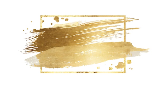 Photo a gold and brown abstract painting of a man with a long hair