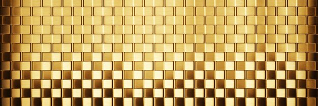 Gold carbon fiber background pattern 3d rendering