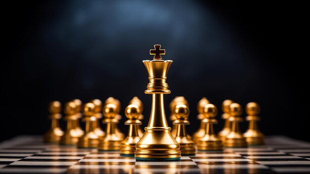 gold chess