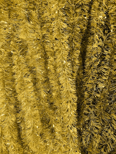 gold christmas tinsel background for your project