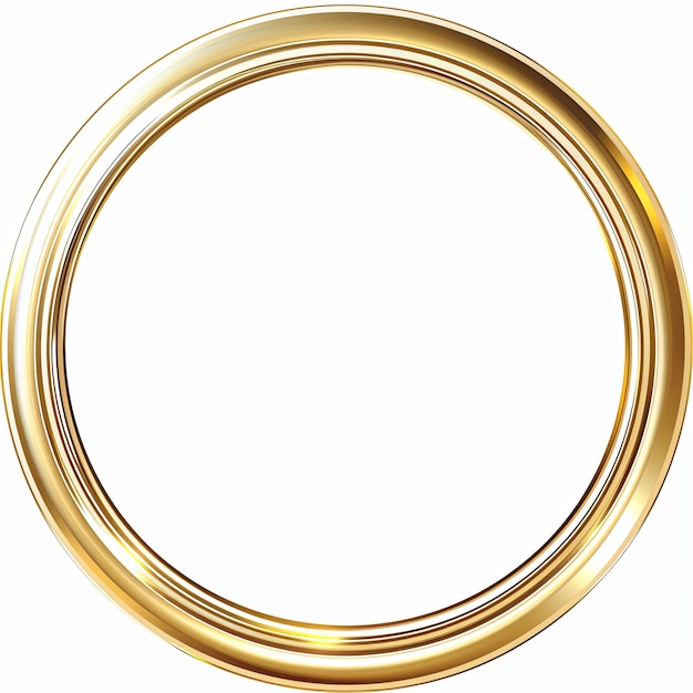 Foto un'illustrazione di un cerchio d'oro