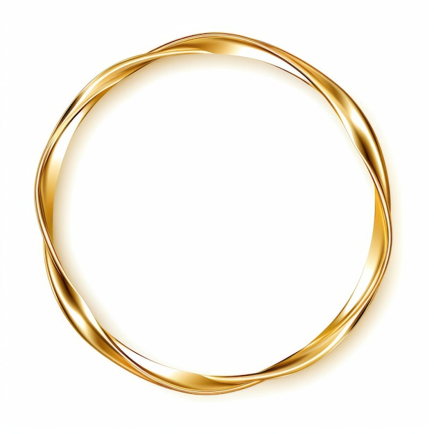 a gold circle on a white background