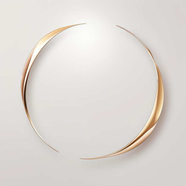 a gold circle on a white background