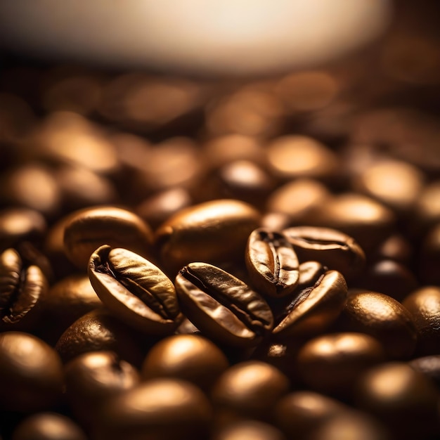 Aiが生成したゴールドコーヒー豆