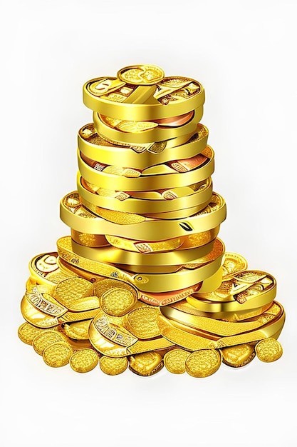 Photo gold coin ai generated