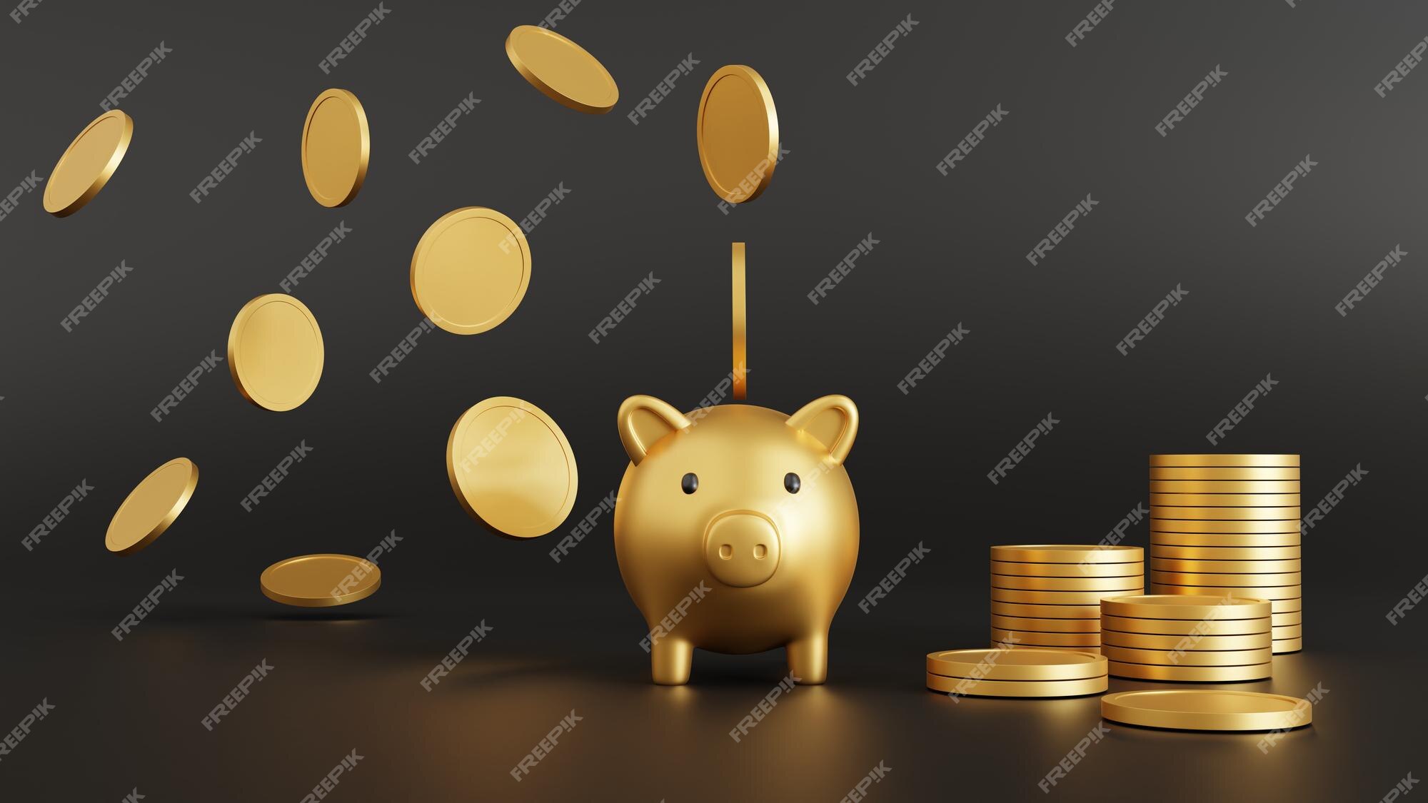 ULTRA REALISTIC GOLD PIGGY RENDER!