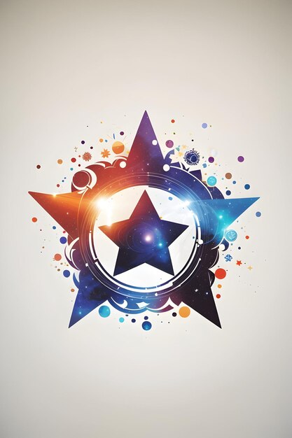 Фото Логотип star king золотого цвета в 3d-стиле