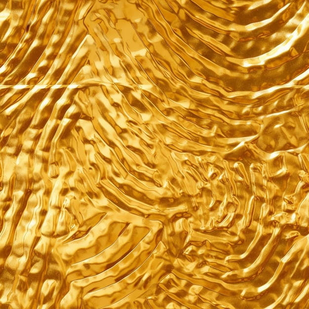 金色の背景に水の波紋と線。