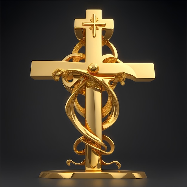 Photo gold cross