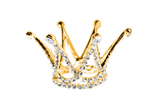 Gold crown isolated