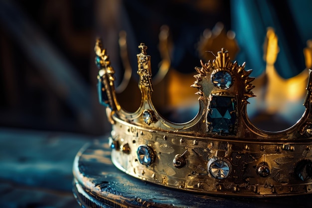 Gold Crown on Table