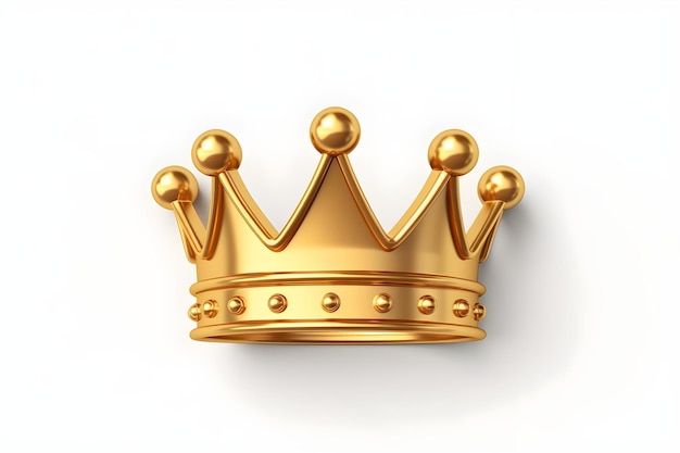 Photo a gold crown with dots