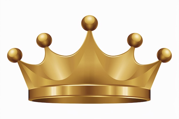 Photo a gold crown with a gold crown on it