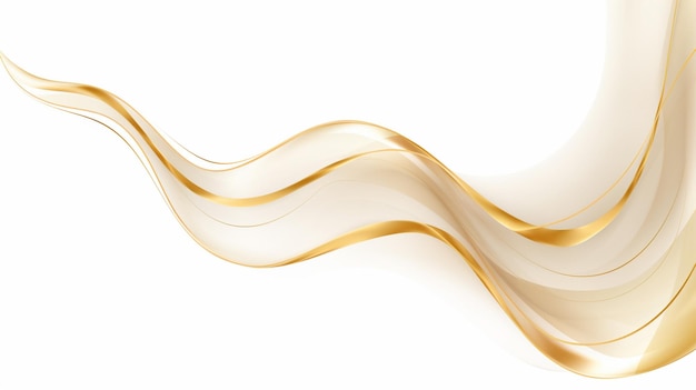 Gold Curve Border Corner header and footer isolated background template