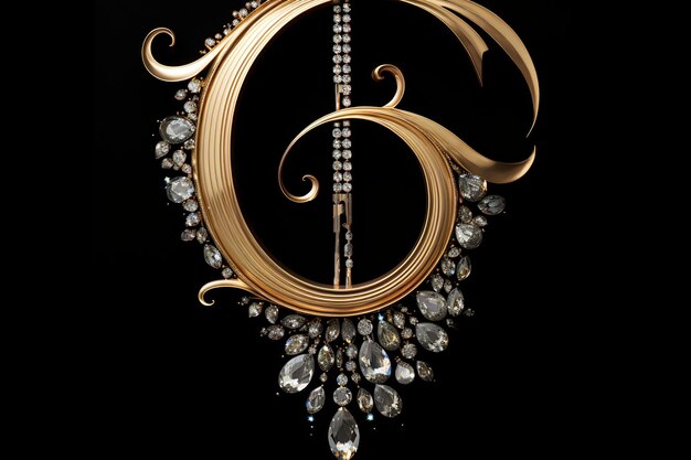 a gold and diamond brooch with diamonds and diamonds