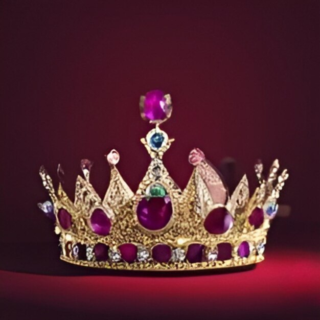 Gold diamond crown