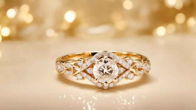 Gold diamond wedding ring