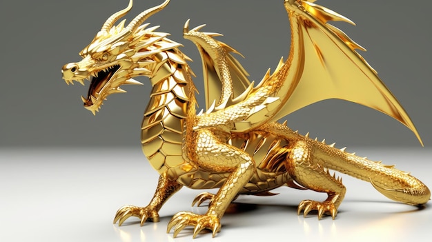 Photo gold dragon