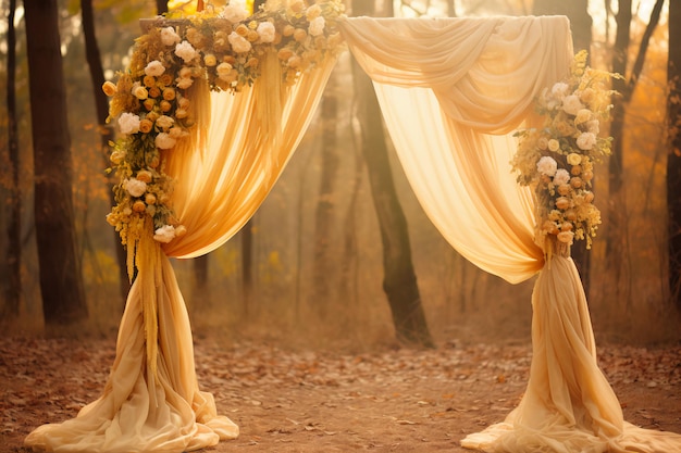 Gold Elegant Fall Wedding