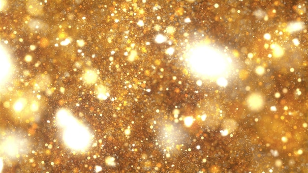 Gold embers particles