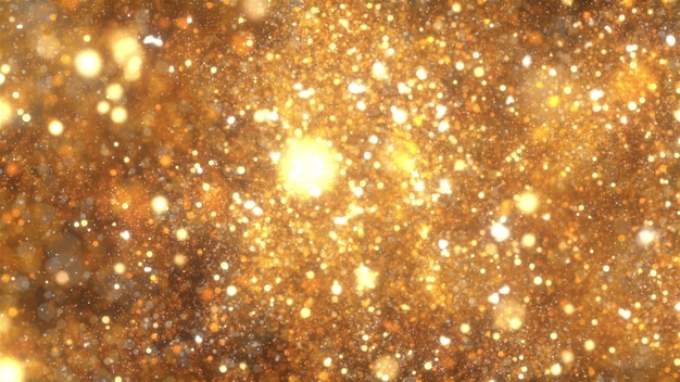 Gold embers particles