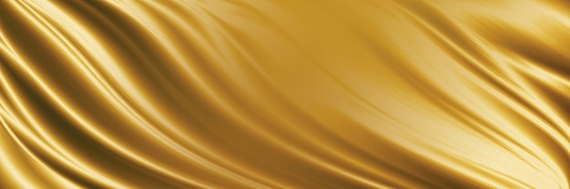 Gold fabric texture background 3D illustration